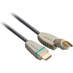 Kabel video BANDRIDGE otočný High Speed HDMI - HDMI  2m 