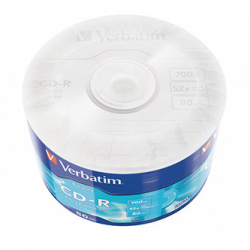 CD-R 700MB VERBATIM  52x, wrap 50 ks