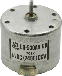 Motor MABUCHI EG-530AD-6B levotočivý 6VDC, 2400, CCW, regulace