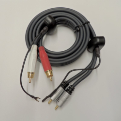 Gramo propojovací PHONO kabel 2xCINCH+GND Gold Technics v.2