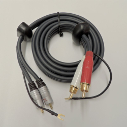 Gramo propojovací PHONO kabel 2xCINCH+GND Gold Univerzální v.2