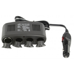 Nabíjecí stanice do auta HQ 4x 12V/USB 1A