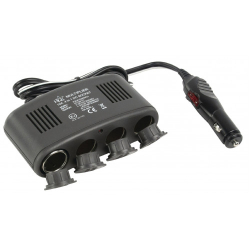 Nabíjecí stanice do auta HQ 4x 12V/USB 1A