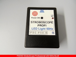 PHONO Stroboscope PROFI 50Hz BLUE sada s kotoučem