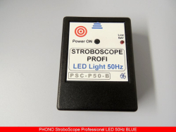 PHONO Stroboscope PROFI 50Hz BLUE