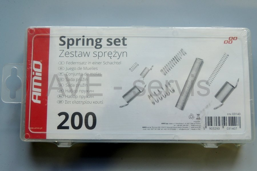 Sada pružin 200ks tažné i tlačné - Amio
