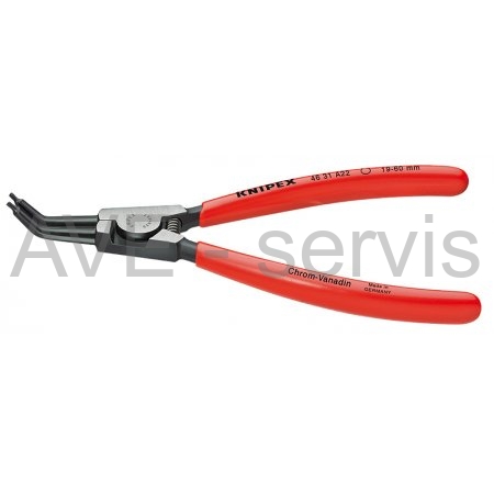 Kleště na pojistné kroužky vnější Knipex 46 31 A02 3-10mm zahnuté