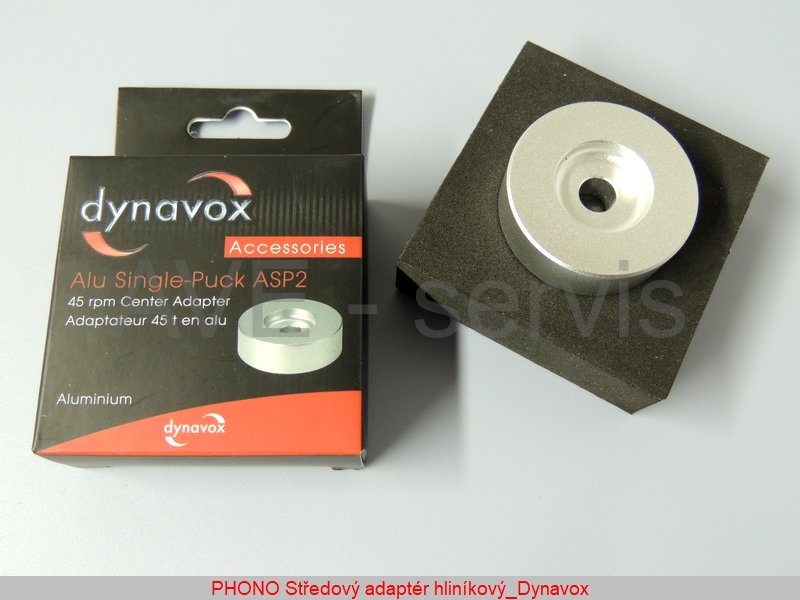 PHONO Alu středový adaptér 45rpm