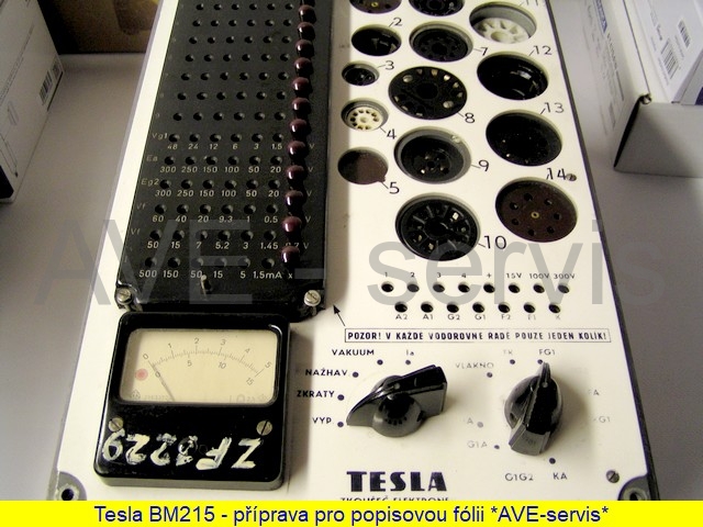 Tesla BM215 - pohled na původní přístroj