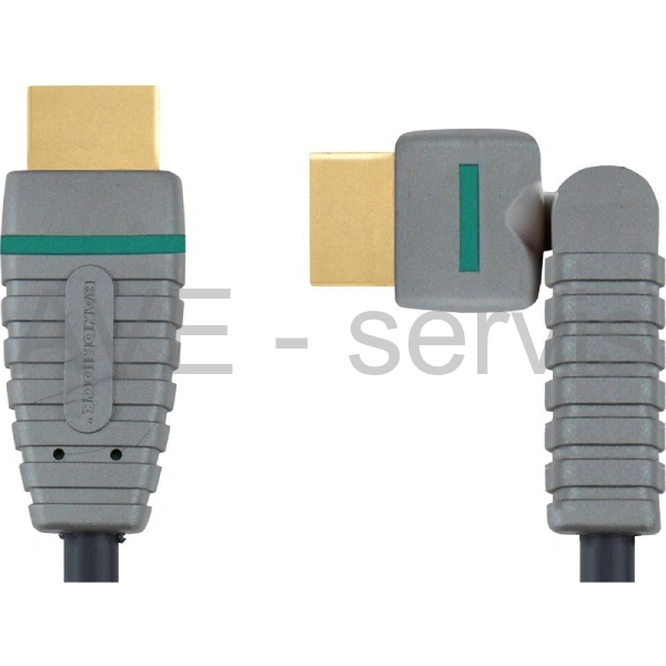 Kabel video BANDRIDGE otočný HDMI - Mini HDMI 4K 2m 