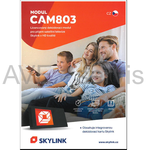 Dekódovací modul CAM803 Nagravision pro Skylink