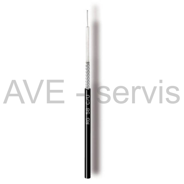 Kabel koaxiální CAVEL RG58C/U radio 50R pr.5mm