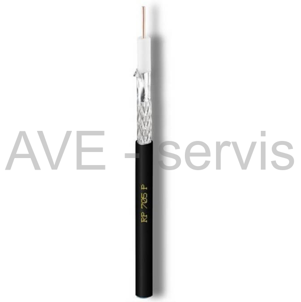 Kabel koaxiální CAVEL RP705P venkovní pr.6,8mm černý
