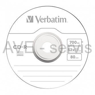 VERBATIM CD-R 700MB, 52x, wrap 50 ks