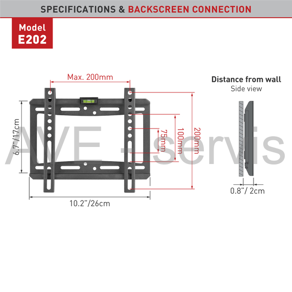 Držák LCD/LED TV Barkan E202+