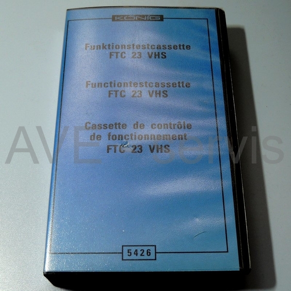 Testovací VHS kazeta FTC-23