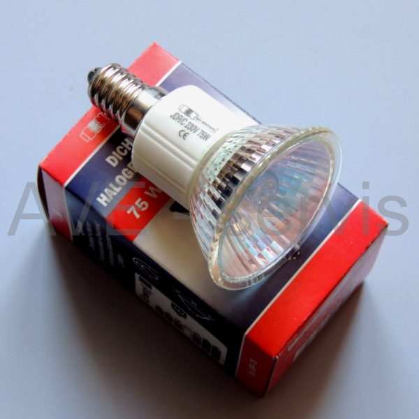 Žárovka E14, 230V, 75W dichroická halogenová - NOS