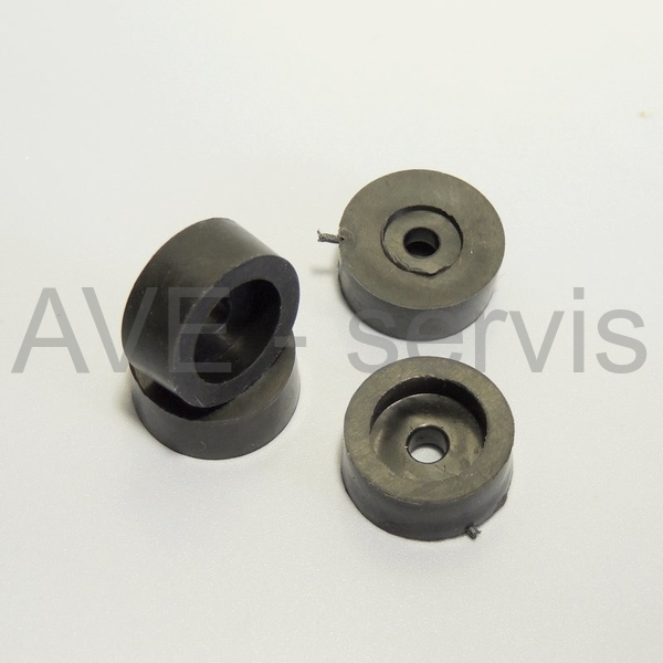 Nožičky gumové kulaté sada 4ks, průměr 20x6mm