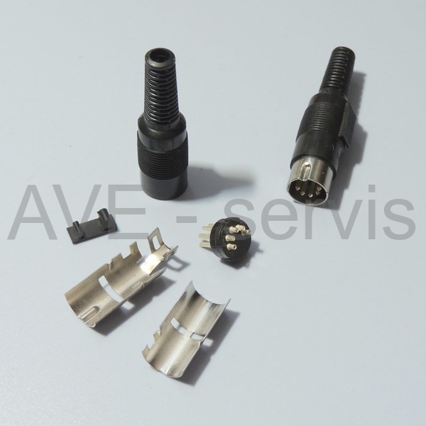 Komponenty pro výrobu audio kabelu - 5DIN HQ WM-545