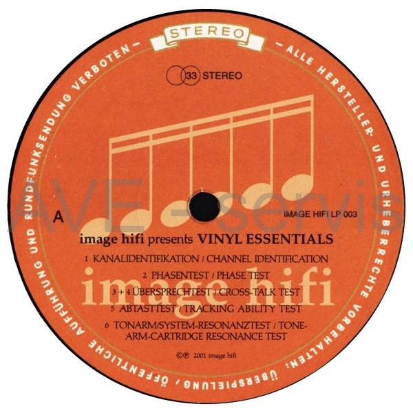 VINYL Test Record - Ultimate Pickup Test Record