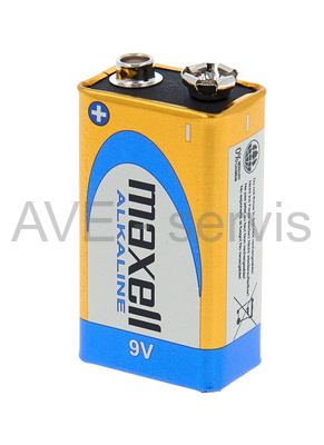 Baterie alkalické 1BP Maxell 6LR61 9V destičková 1ks