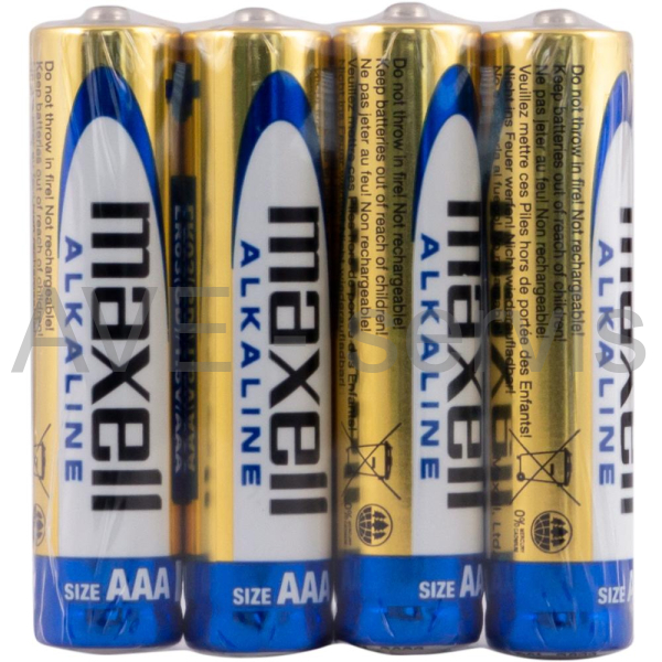 Baterie alkalické AAA Maxell LR03 1,5V micro 4ks