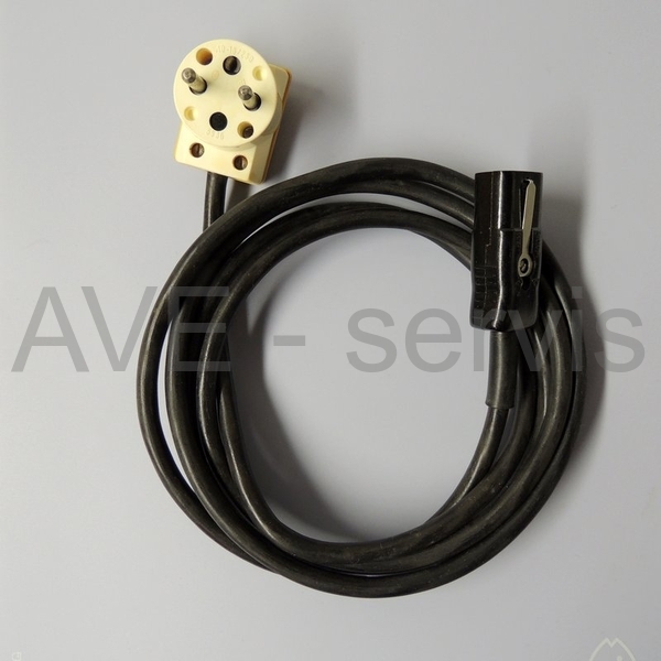 Síťový přívodní kabel 230V/6A HQ Tesla 5815 - NOS