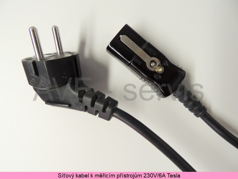 Síťový přívodní kabel 230V/6A Tesla