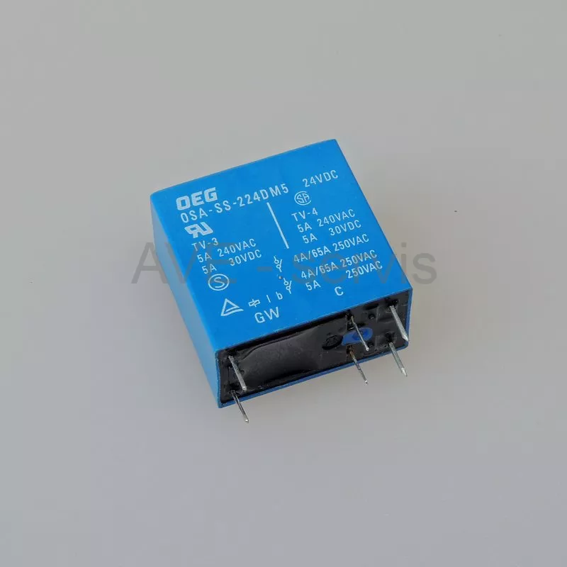 Relé OEG OSA-SS-224DM5 24VDC 2-spínací 5A/250VAC 30VDC
