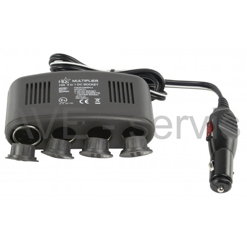 Nabíjecí stanice do auta HQ 4x 12V/USB 1A