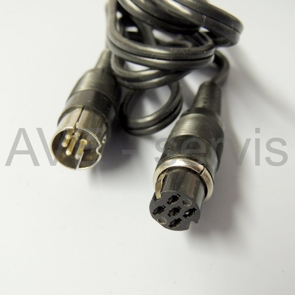 Prodlužovací kabel 5DIN/180-5DIN/domino 1m Unitra (sluchátka)