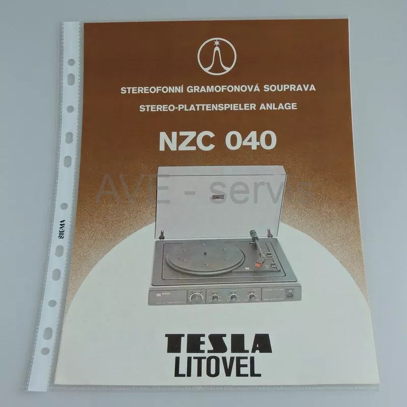 Leták z TESLA Litovel - stereofonní zesilovač AZS101 - kopie