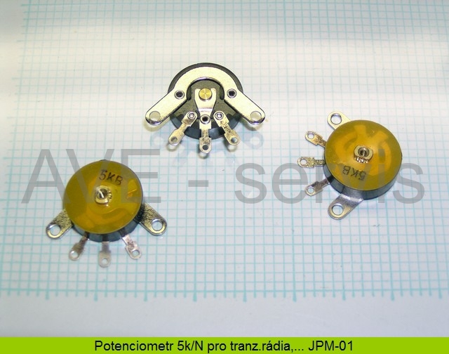 Potenciometr otočný 5k/N JPM-01