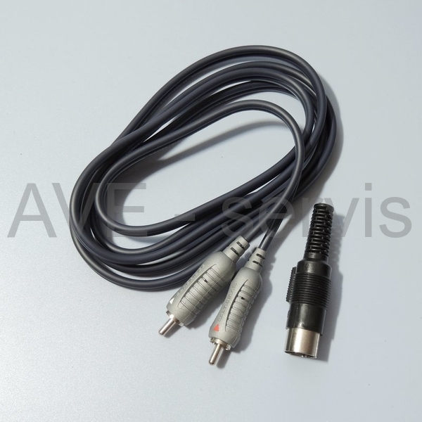 Komponenty pro výrobu audio kabelu 2CINCH-5DIN HQ - sada
