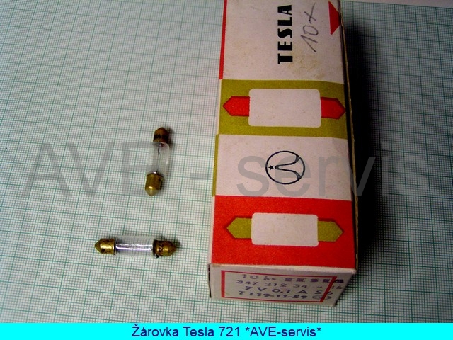 Žárovka sufitová 7V/0,1A/721 balení 10ks