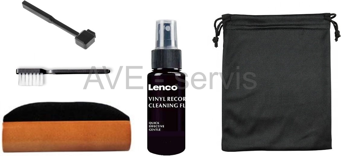 VINYL Čistící sada na gramo desky - Lenco 5in1