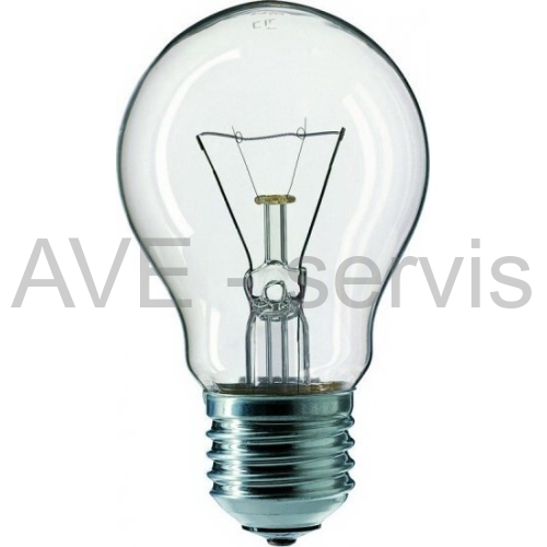 Žárovka E27, 230V, 100W průmyslová čirá klasická - NOS